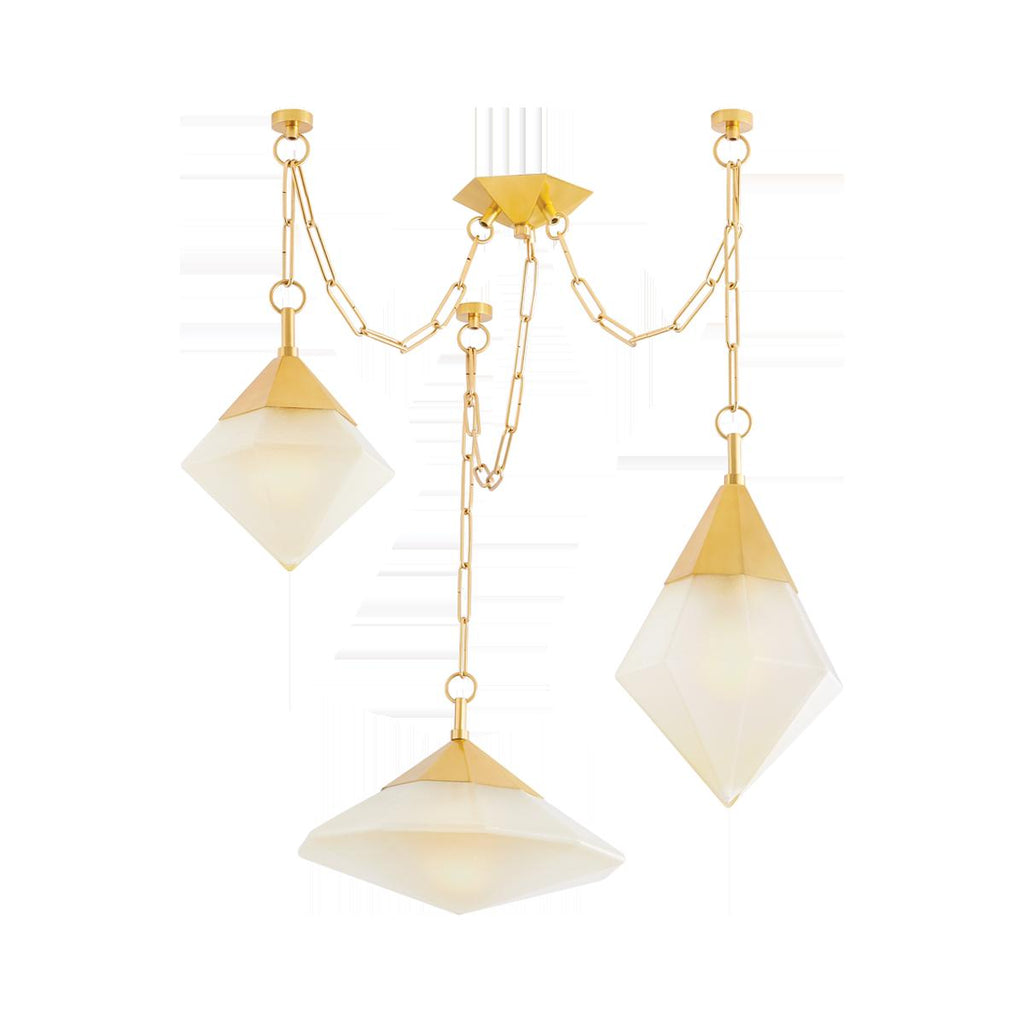 Corbett Lighting ANGELIQUE VINTAGE POLISHED BRASS 58W x 58L x 38.75H Chandelier