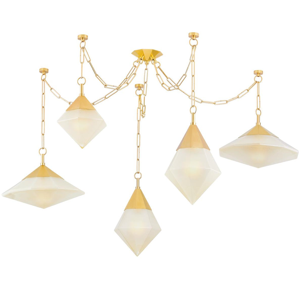 Corbett Lighting ANGELIQUE VINTAGE POLISHED BRASS 58.5W x 58.5L x 38.75H Chandelier