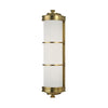 Hudson Valley Lighting Albany Aged Brass 4.75W X 4.75L X 19.5H Wall Sconce