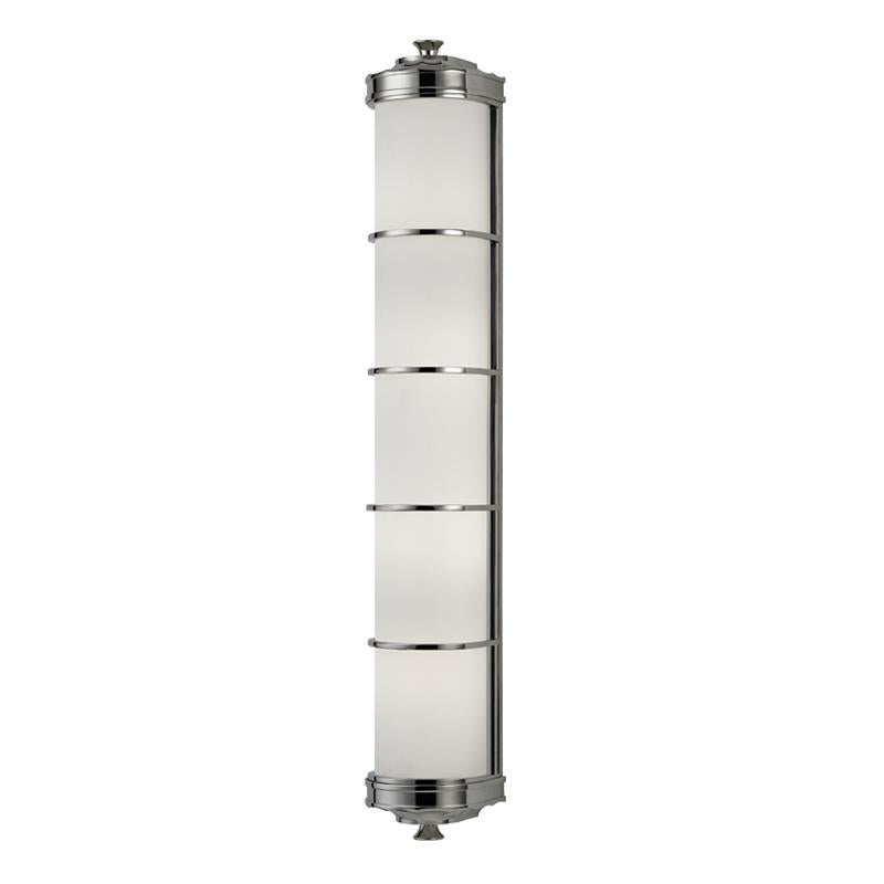 Hudson Valley Lighting Albany Polished Nickel 4.75W x 4.75L x 29.75H Wall Sconce