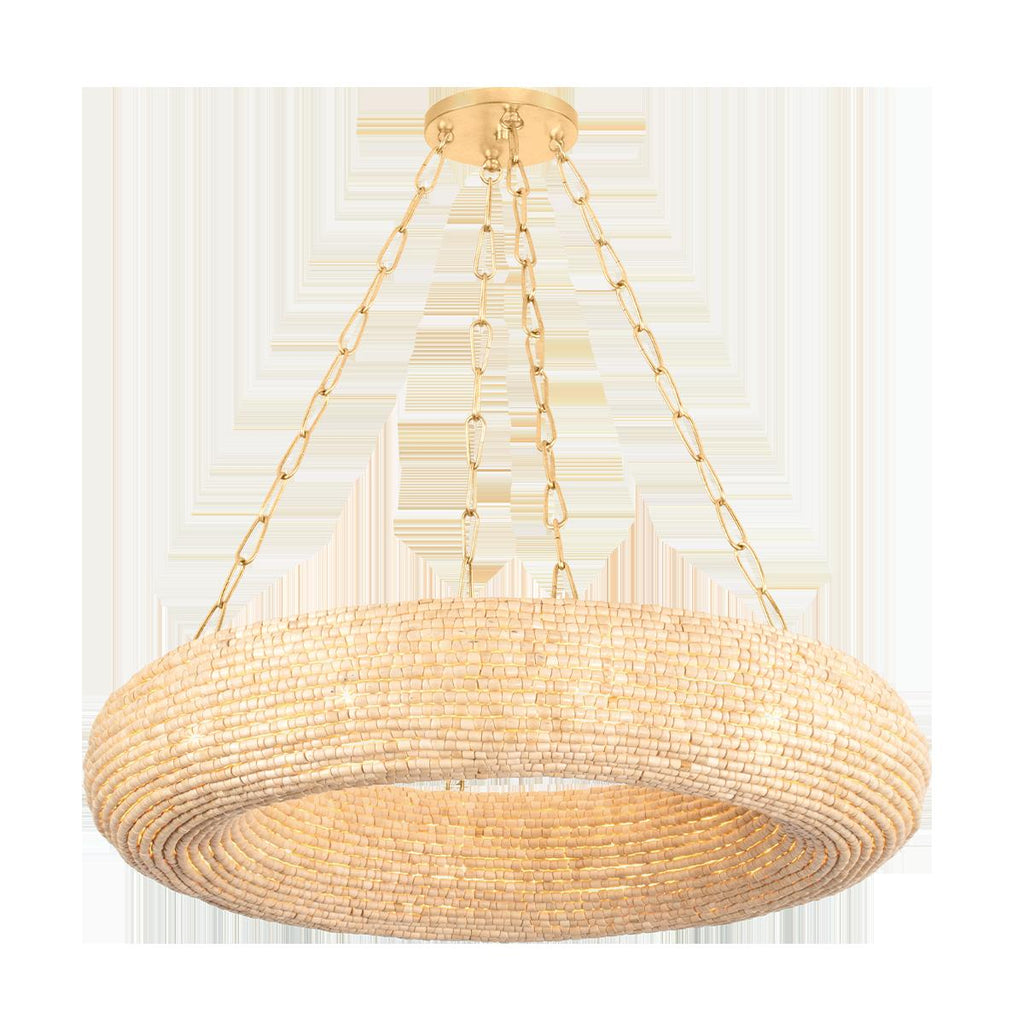 Corbett Lighting LURE Vintage Gold Leaf 36W x 36L x 7H Chandelier