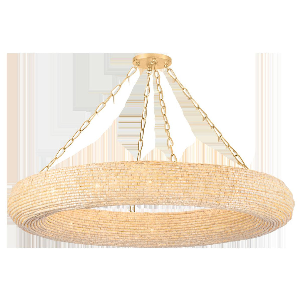 Corbett Lighting LURE Vintage Gold Leaf 50W x 50L x 7H Chandelier