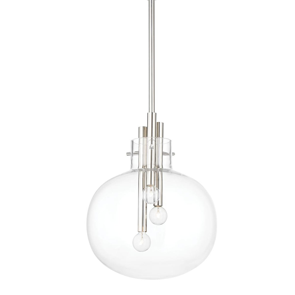 Hudson Valley Lighting Hempstead Polished Nickel 13.75W x 13.75L x 16.75H Pendant