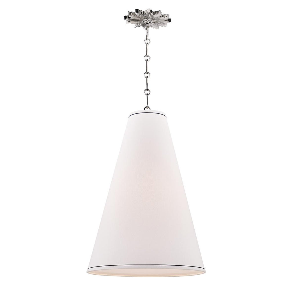 Hudson Valley Lighting Worth Polished Nickel 16W x 16L x 23H Pendant