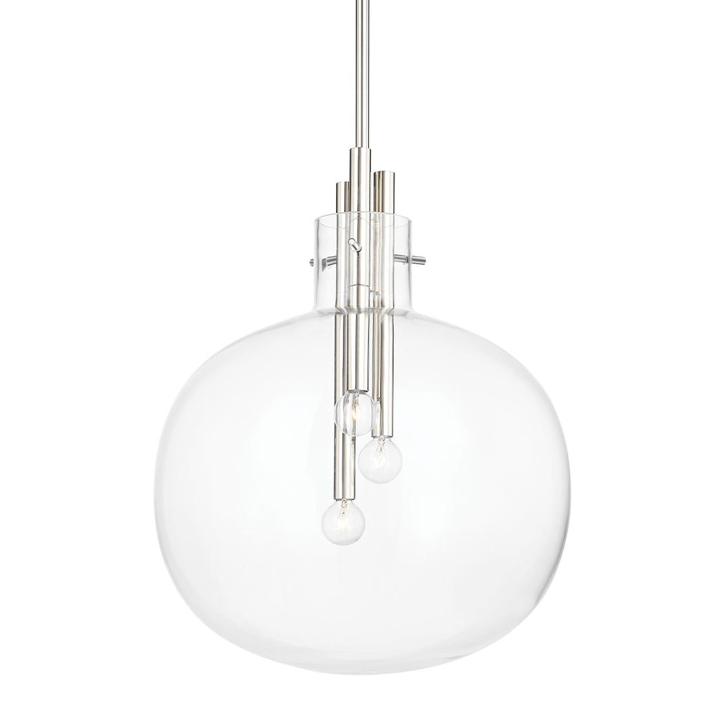 Hudson Valley Lighting Hempstead Polished Nickel 18.25W x 18.25L x 22.5H Pendant