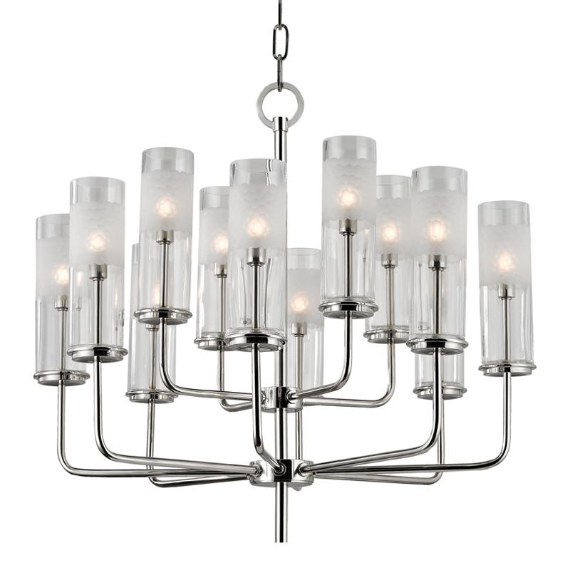 Hudson Valley Lighting Wentworth Polished Nickel 25W x 25L x 24H Chandelier