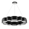 Corbett Lighting Opal Soft Black With Stainless Steel 30W X 30L X 4H Chandelier