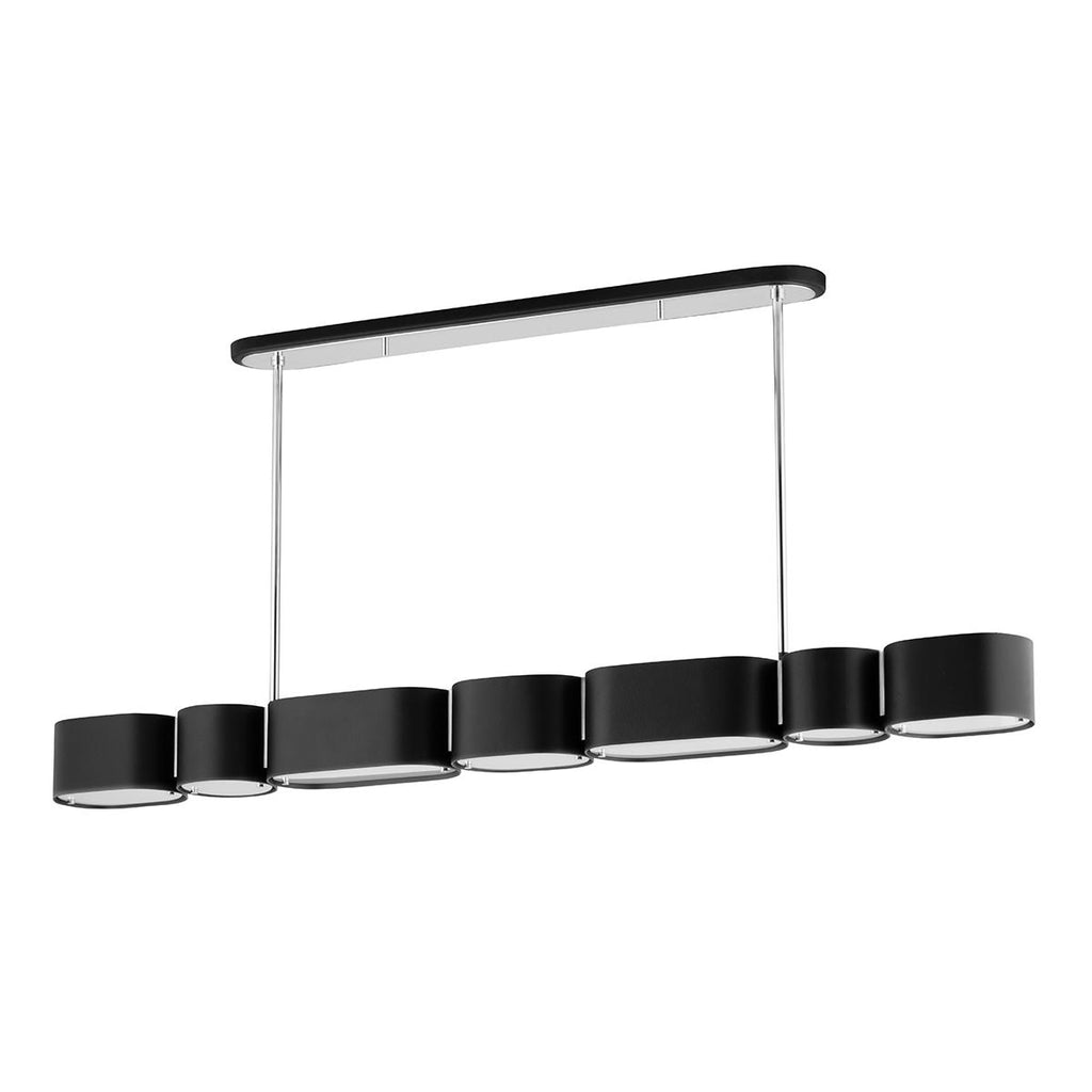 Corbett Lighting Opal SOFT BLACK/STAINLESS STEEL 5.25W x 54L x 8.5H Pendant