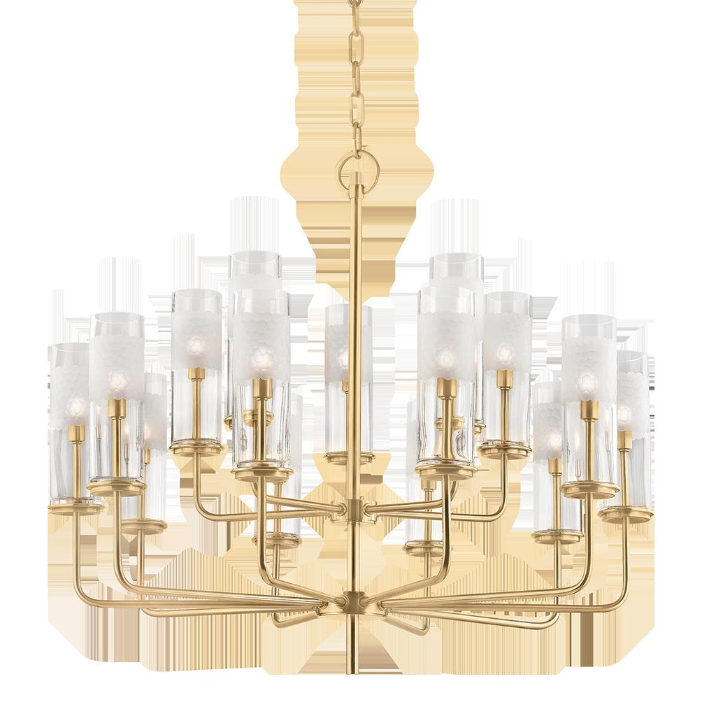 Hudson Valley Lighting Wentworth Aged Brass 29.75W x 29.75L x 26.25H Chandelier