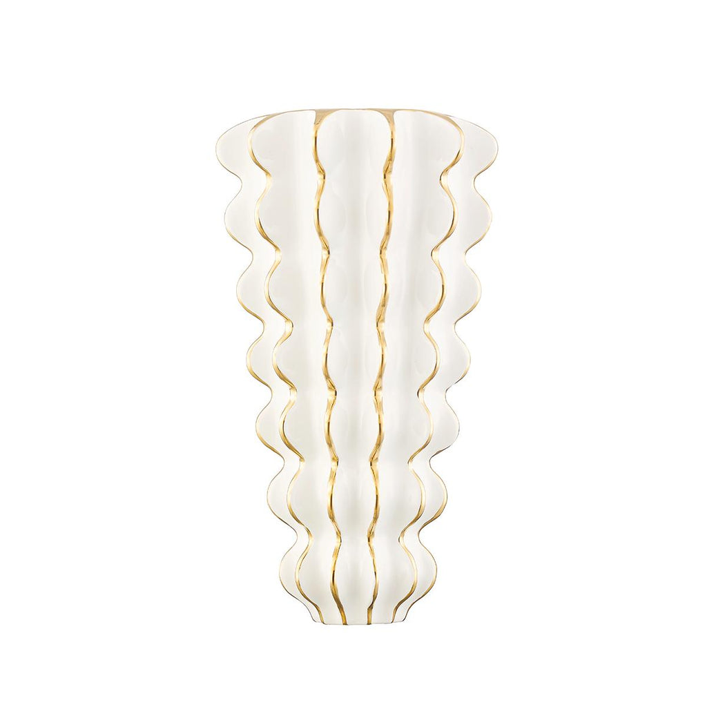 Corbett Lighting Esperanza CERAMIC GLOSS WHITE 9.5W x 9.5L x 16H Wall Sconce