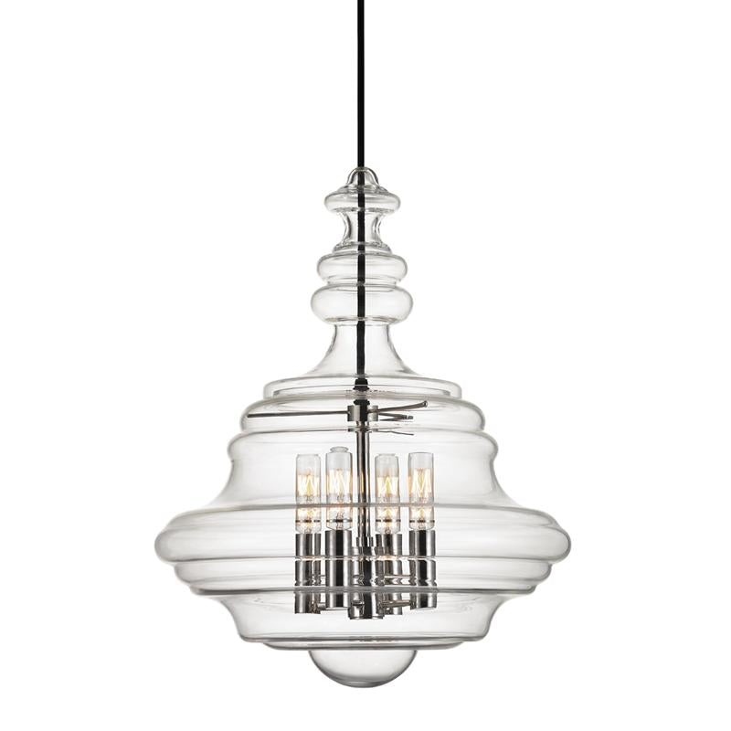 Hudson Valley Lighting Washington Polished Nickel 15.5W x 15.5L x 20H Pendant