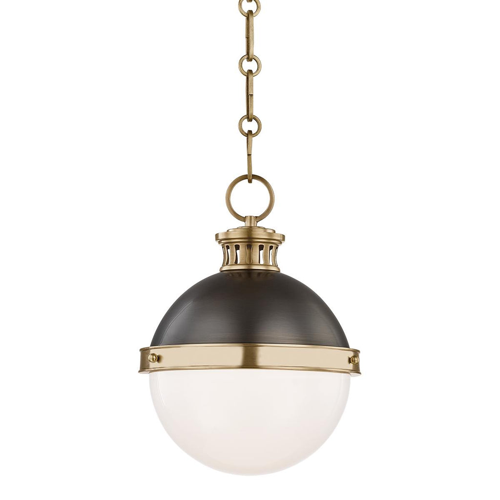 Hudson Valley Lighting Latham Aged/antique Distressed Bronze 9.5W x 9.5L x 12.25H Pendant