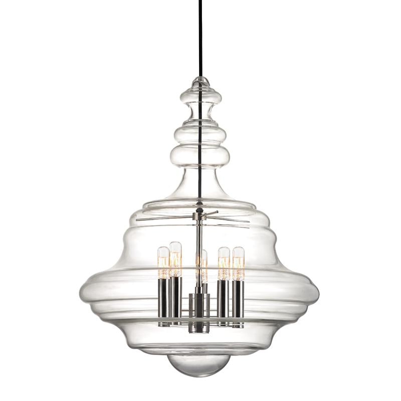 Hudson Valley Lighting Washington Polished Nickel 20W x 20L x 25.5H Pendant