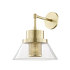 Hudson Valley Lighting Paoli Aged Brass 12W X 12L X 15.25H Wall Sconce