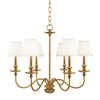 Hudson Valley Lighting Menlo Park Aged Brass 25W X 25L X 20H Chandelier