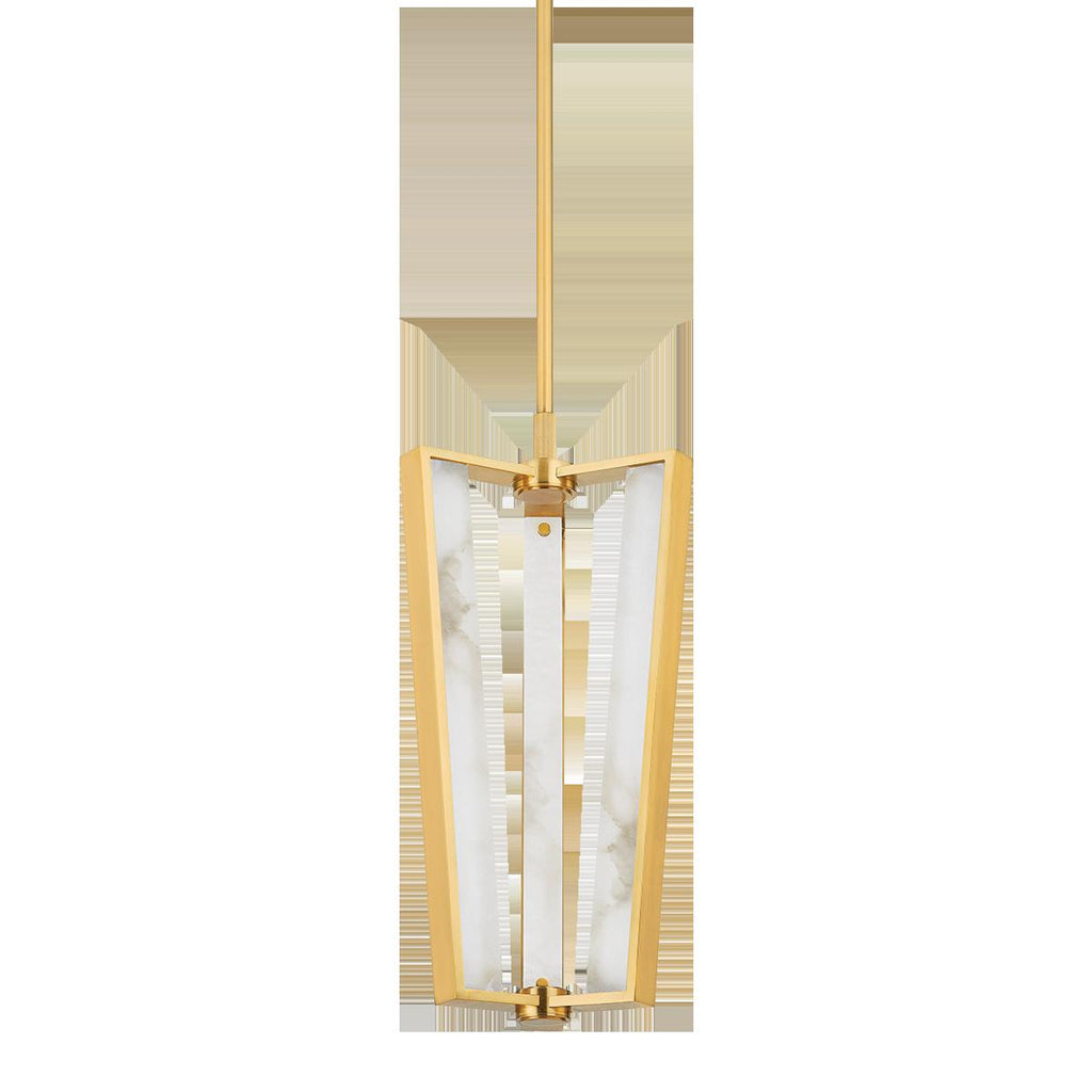 Hudson Valley Lighting EDGEMERE AGED BRASS 11W x 11L x 22.5H Pendant