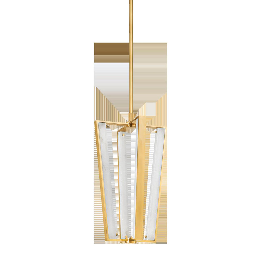 Hudson Valley Lighting EDGEMERE AGED BRASS 16W x 16L x 27.75H Pendant