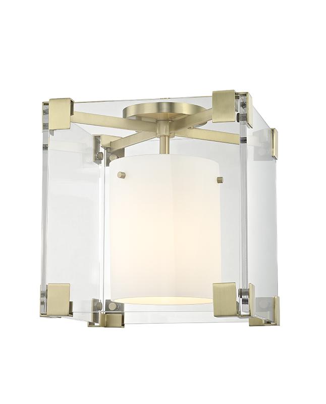 Hudson Valley Lighting Achilles Aged Brass 13.25W x 13.25L x 13.25H Semi-Flush Mount