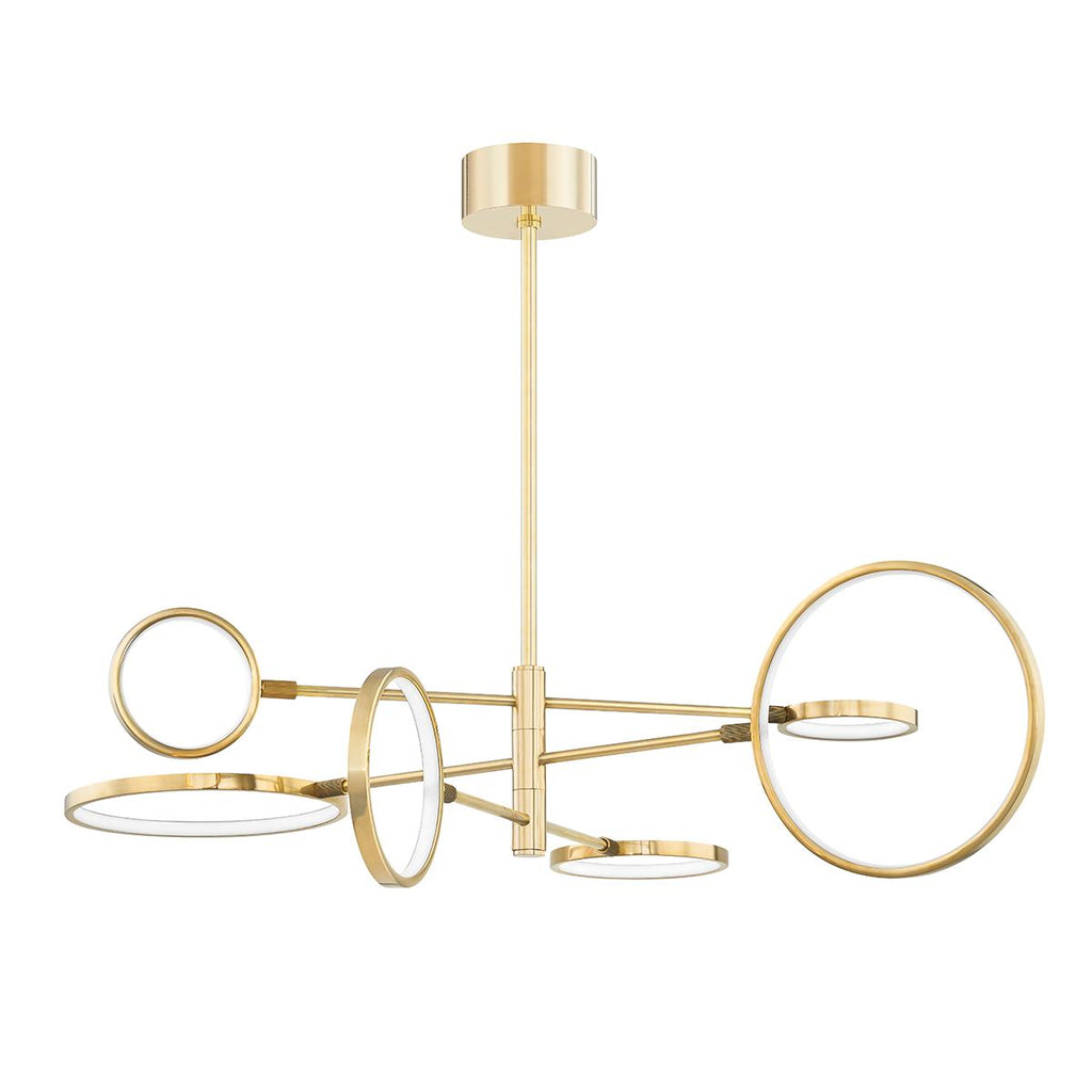 Hudson Valley Lighting Saturn Aged Brass 44.5W x 44.5L x 13.25H Chandelier