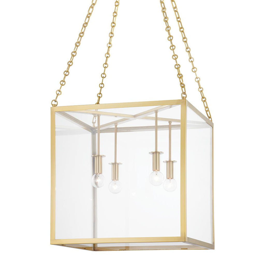 Hudson Valley Lighting Catskill Aged Brass 18W x 18L x 18H Pendant