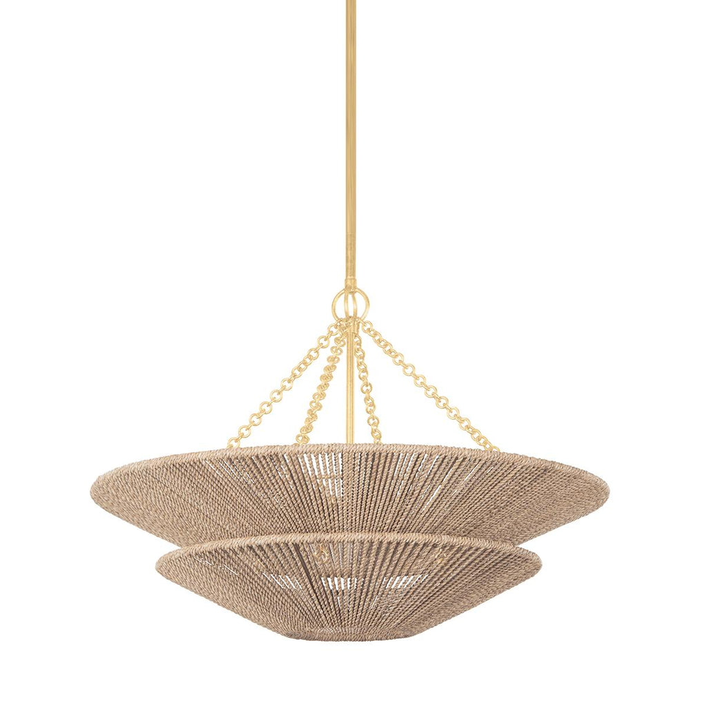 Corbett Lighting Tropea Gold Leaf 30W x 30L x 20H Pendant