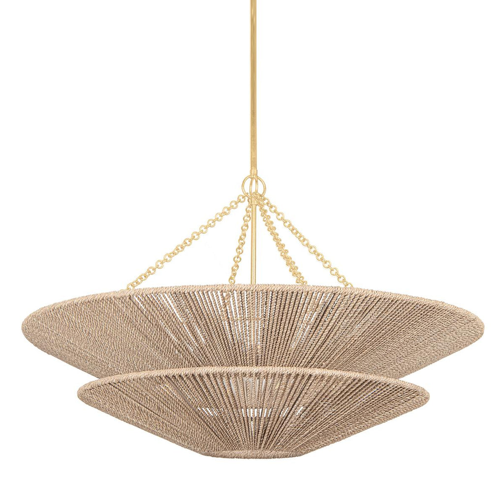 Corbett Lighting Tropea Gold Leaf 40W x 40L x 25.25H Chandelier