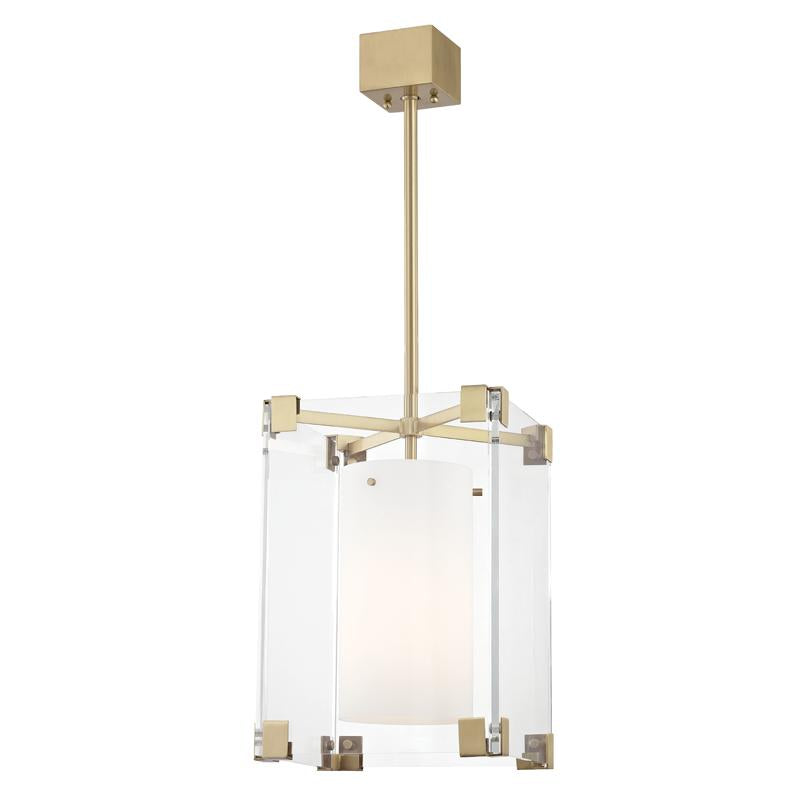 Hudson Valley Lighting Achilles Aged Brass 13.25W x 13.25L x 18.75H Pendant