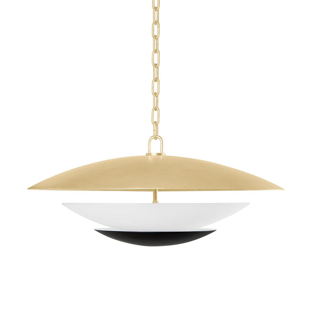 Corbett Lighting Adara VINTAGE GOLD LEAF AND SOFT BLACK 26.5W x 26.5L x 10.75H Pendant