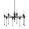 Hudson Valley Lighting Chisel Black Iron 31.75W X 31.75L X 20.25H Chandelier