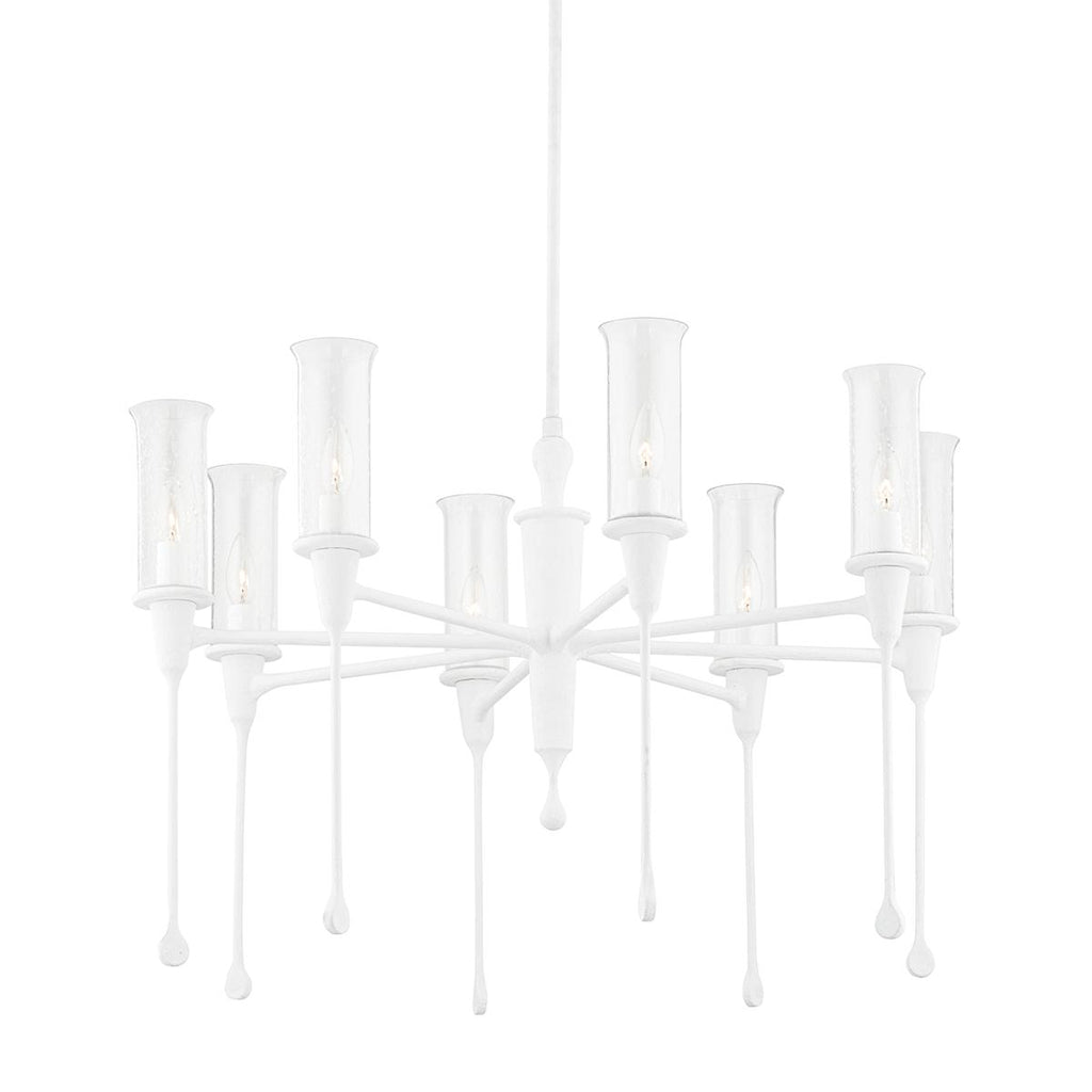 Hudson Valley Lighting Chisel White Plaster 31.75W x 31.75L x 20.25H Chandelier