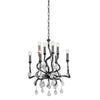 Corbett Lighting Aveline Black Silver Leaf 22W X 22L X 27.25H Chandelier