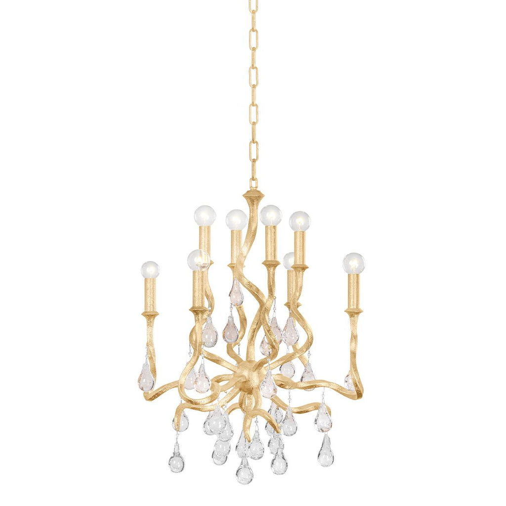 Corbett Lighting Aveline Gold Leaf 22W x 22L x 27.25H Chandelier