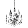 Corbett Lighting Aveline Blackened Silver Leaf 33.25W X 33.25L X 38H Chandelier