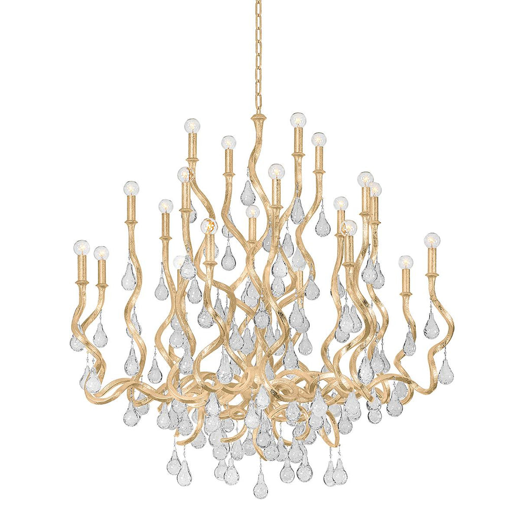 Corbett Lighting Aveline Gold Leaf 48W x 48L x 48.75H Chandelier