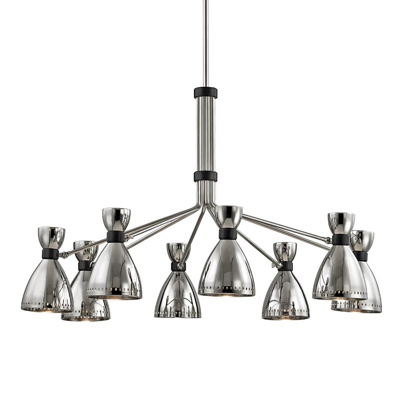 Hudson Valley Lighting Solaris Polished Nickel 50W x 50L x 29.5H Chandelier