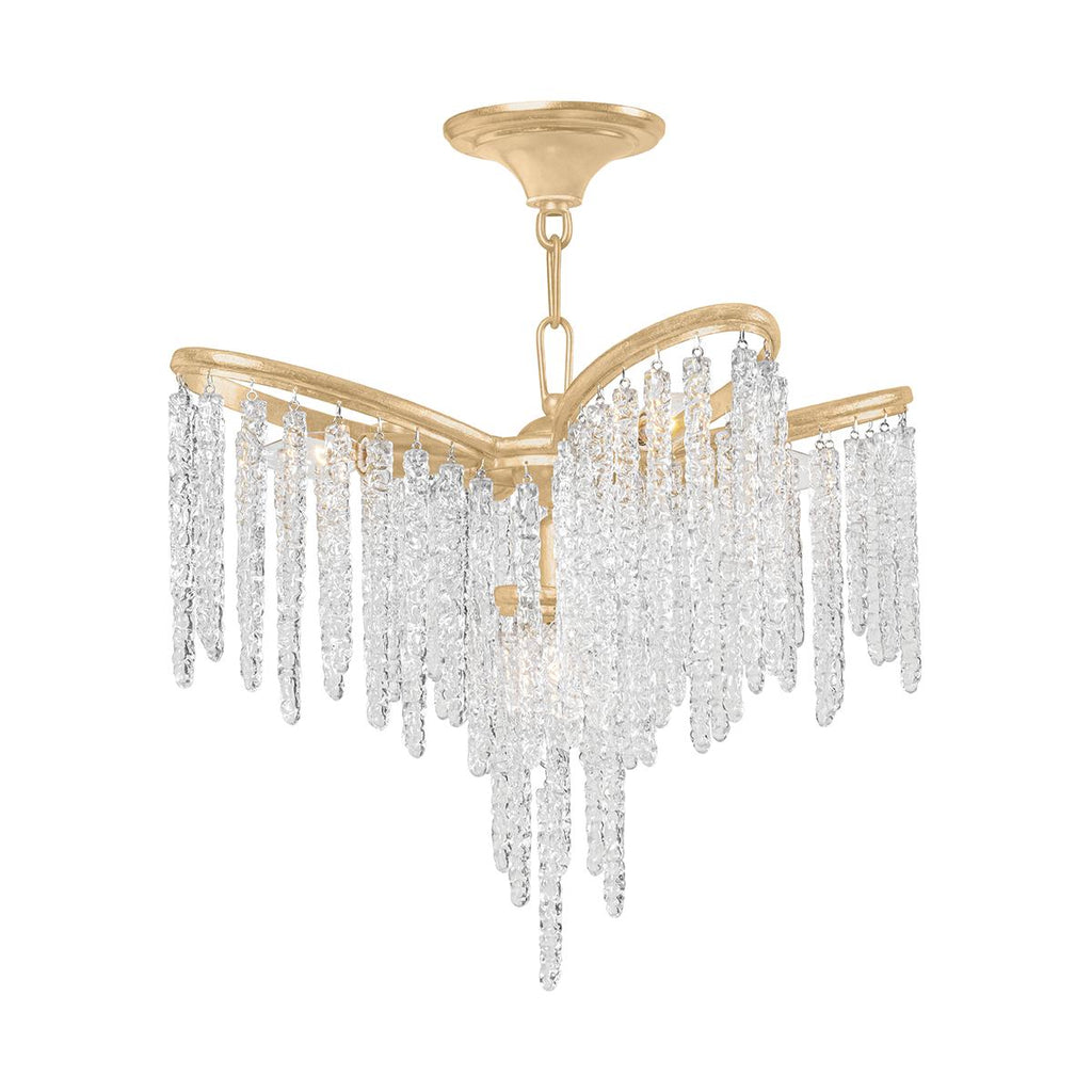 Corbett Lighting Pandora Gold Leaf 22.25W x 22.25L x 18H Chandelier