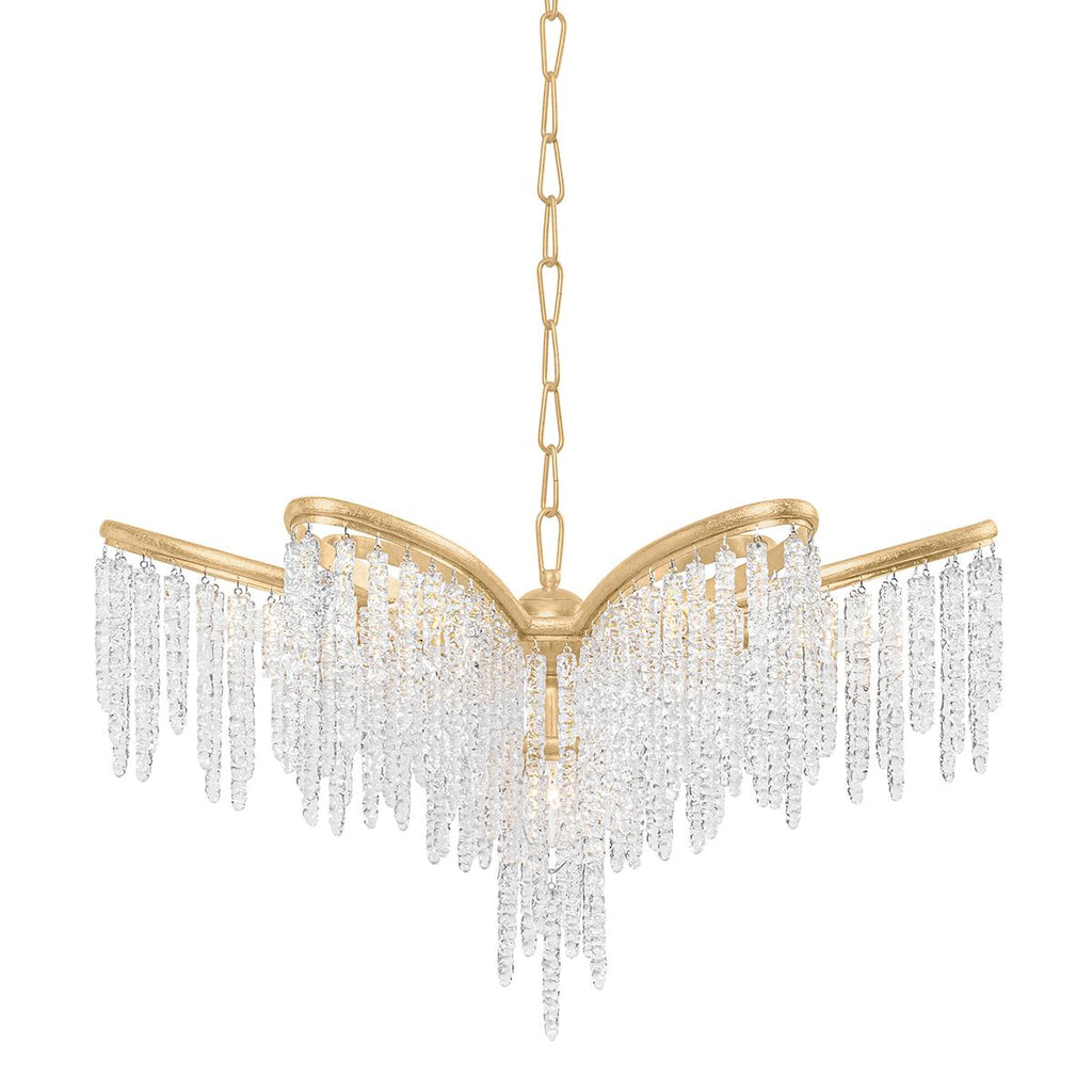 Corbett Lighting Pandora Gold Leaf 31.75W x 31.75L x 20.75H Chandelier