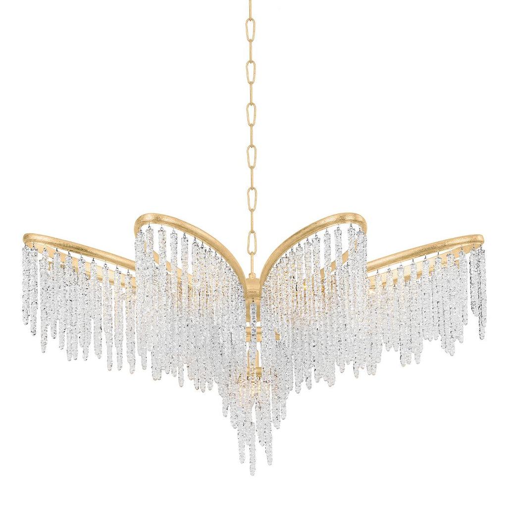 Corbett Lighting Pandora Gold Leaf 48W x 48L x 26.5H Chandelier