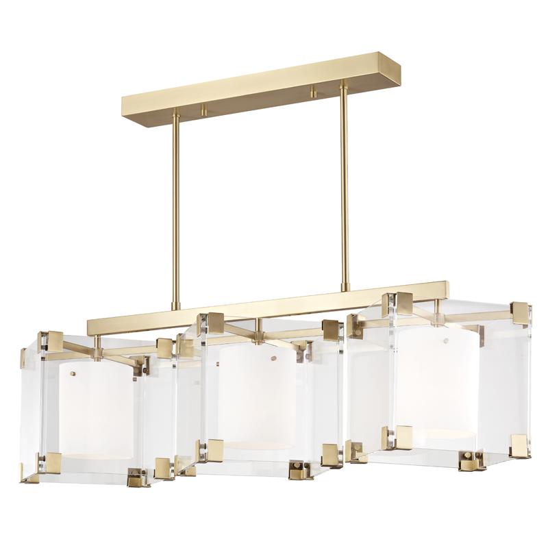 Hudson Valley Lighting Achilles Aged Brass 53.75W x 53.75L x 17H Pendant