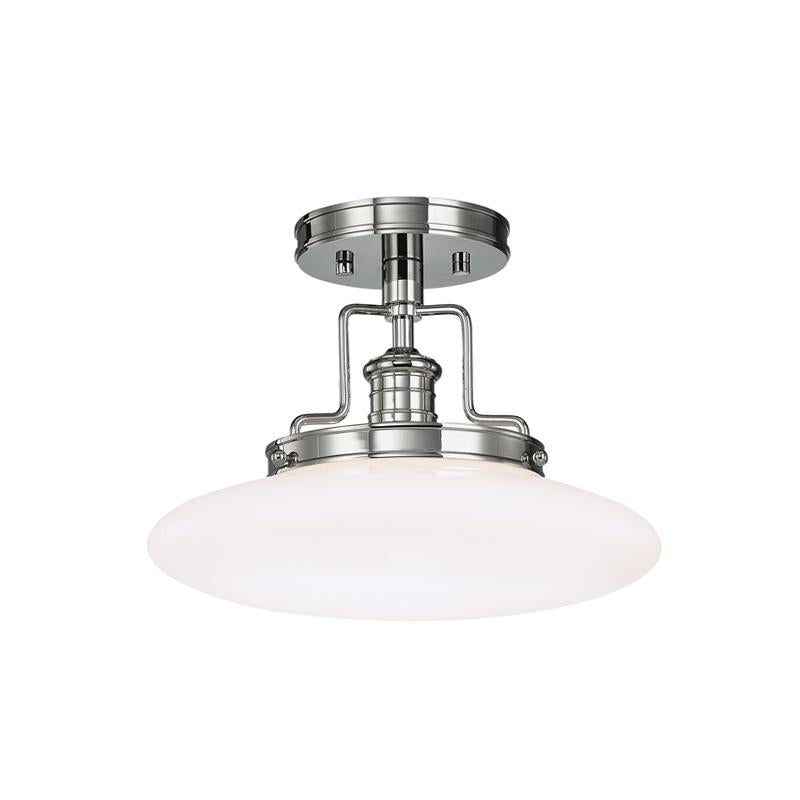 Hudson Valley Lighting Beacon Polished Nickel 12W x 12L x 9H Semi-Flush Mount