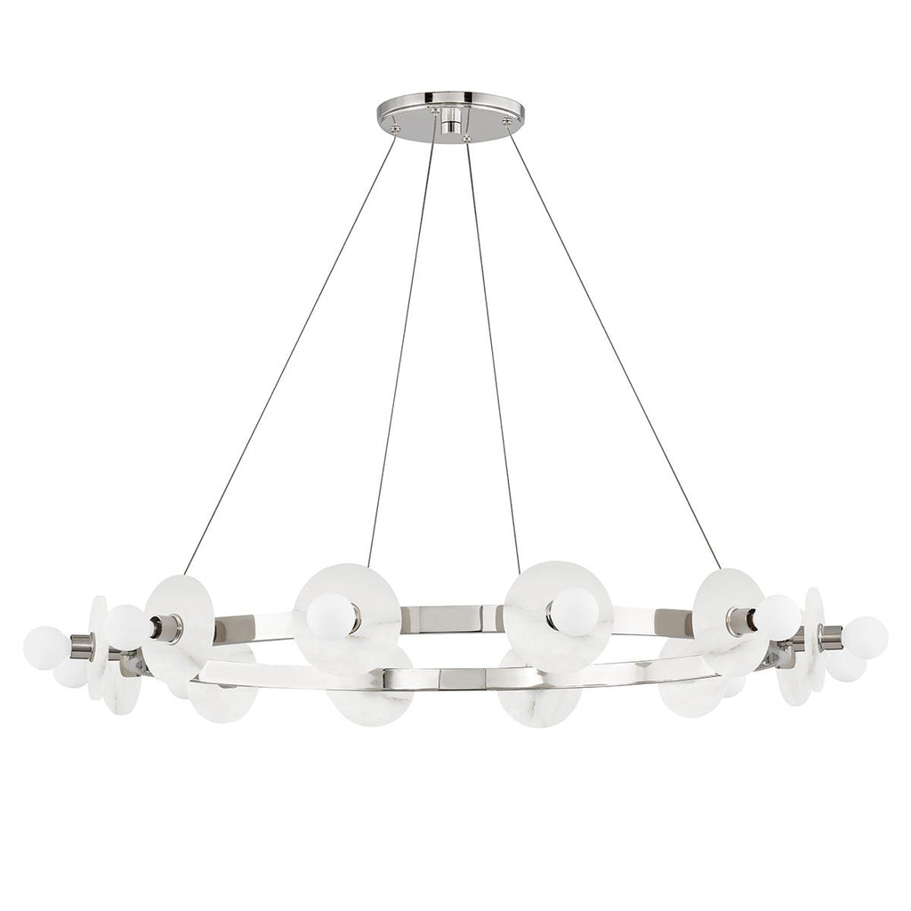 Hudson Valley Lighting Austen Polished Nickel 40W x 40L x 18H Chandelier