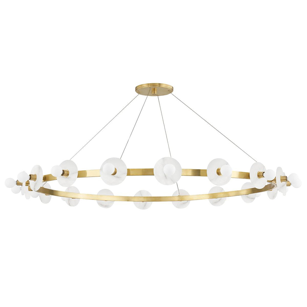 Hudson Valley Lighting Austen Aged Brass 58W x 58L x 4.75H Chandelier