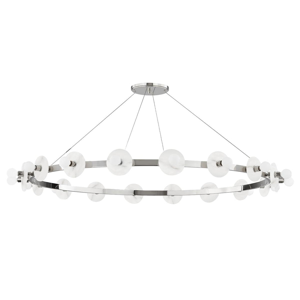 Hudson Valley Lighting Austen Polished Nickel 58W x 58L x 4.75H Chandelier