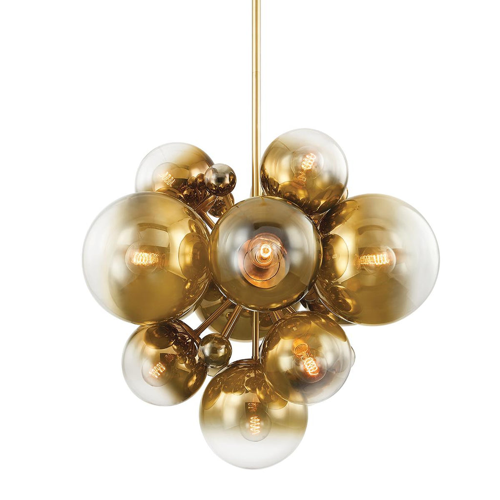 Corbett Lighting Kyoto VINTAGE POLISHED BRASS 36W x 36L x 30.5H Chandelier