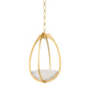 Hudson Valley Lighting Lloyd Aged Brass 13.75W X 13.75L X 22.25H Pendant