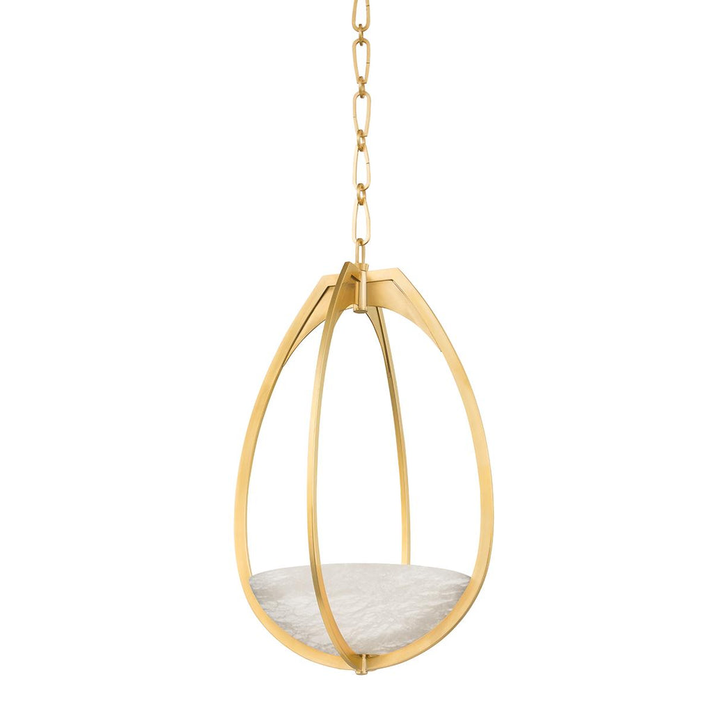 Hudson Valley Lighting Lloyd Aged Brass 13.75W x 13.75L x 22.25H Pendant