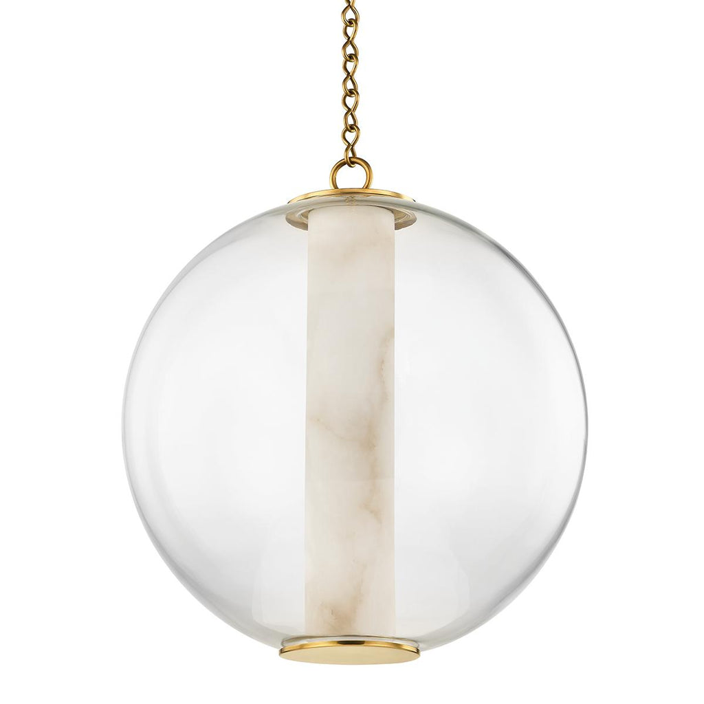 Corbett Lighting Pietra VINTAGE BRASS 20W x 20L x 21.75H Pendant