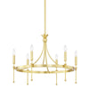 Hudson Valley Lighting Gates Aged Brass 26.75W X 26.75L X 25H Chandelier