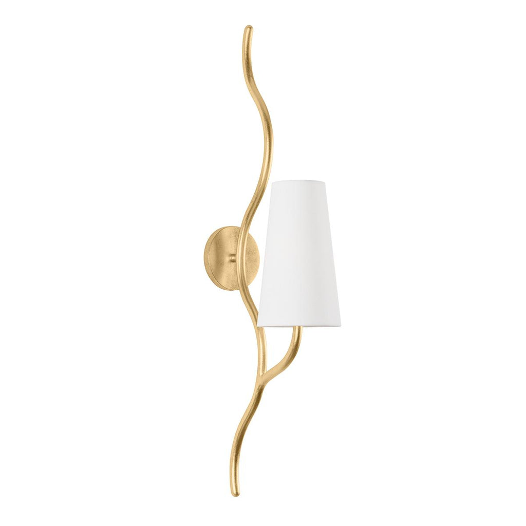 Corbett Lighting Cortona VINTAGE GOLD LEAF 5.5W x 5.5L x 33H Wall Sconce