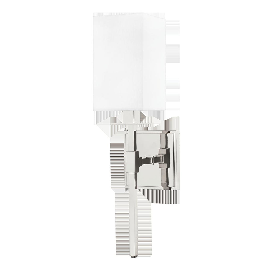 Hudson Valley Lighting Taunton Polished Nickel 4.5W x 4.5L x 17.25H Wall Sconce